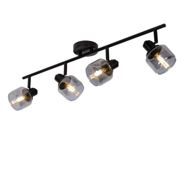 Lucide BJORN - Ceiling spotlight - 4xE14 - Black - detail 3